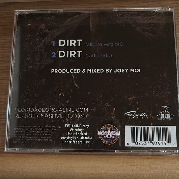 Florida Georgia Line Dirt CD - Picture 3 of 3